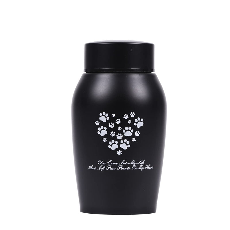 Youdear Service Pet Cremation Urns,Pet Urns for Dog and Cat Ashes,Paw Print Keepsake Urns,Pet memorial Urn,Dog urns for ashes,Cat urns for Ashes(small, black) small - PawsPlanet Australia
