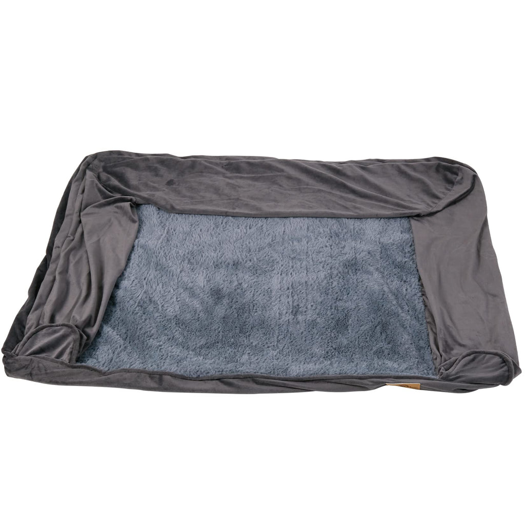 Grey Replacement Cover for Bolaster Dog Bed Sofa 3XL(145X120CM),(Only Cover) - PawsPlanet Australia