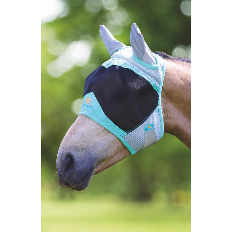 Shires Air Motion Fly Mask with Ears - Aqua Small Pony - PawsPlanet Australia