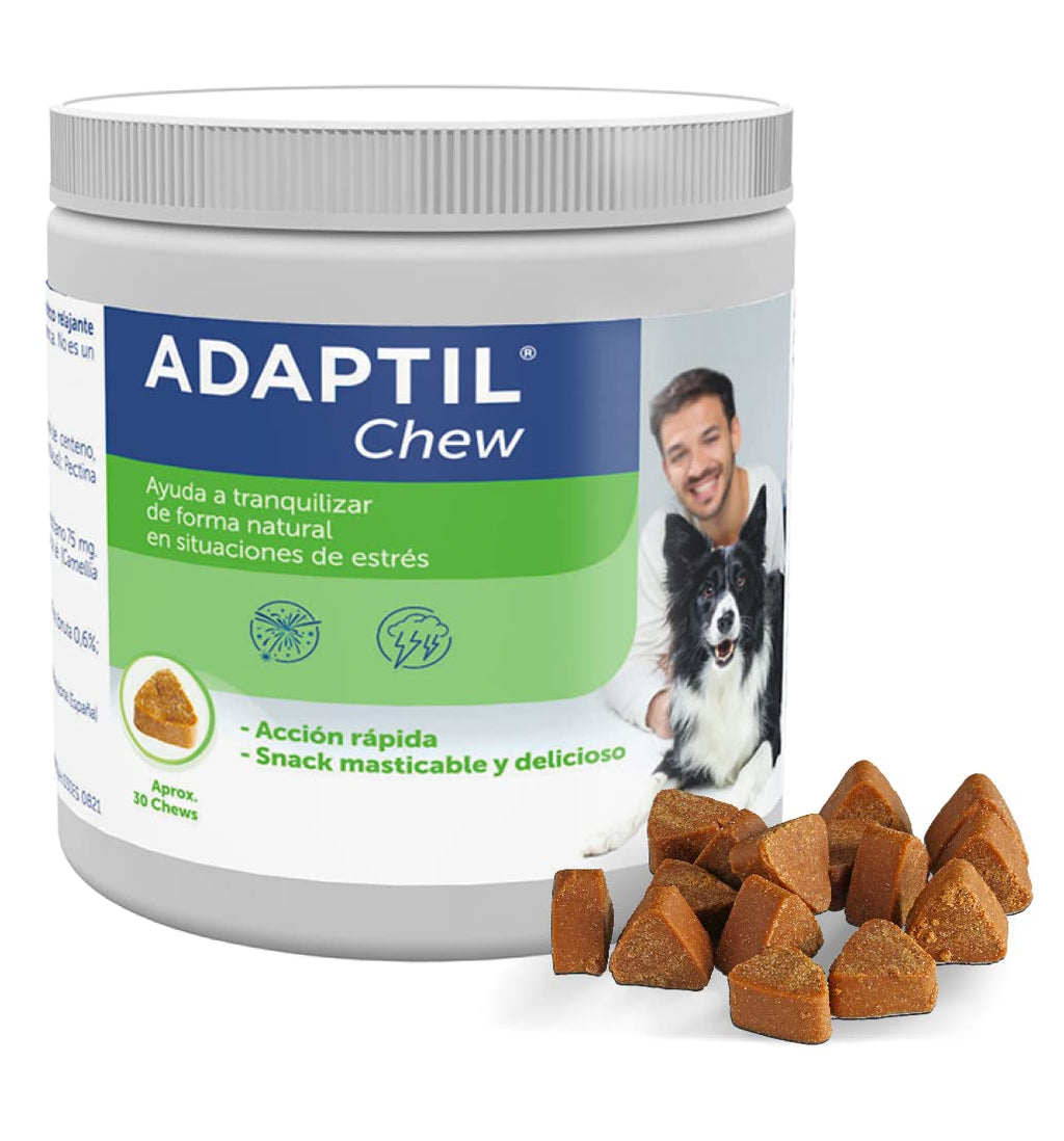 ADAPTIL Chew - A Delicious and Natural Way to Help Your Dog Calm Their Anxiety - 30 Pieces - PawsPlanet Australia