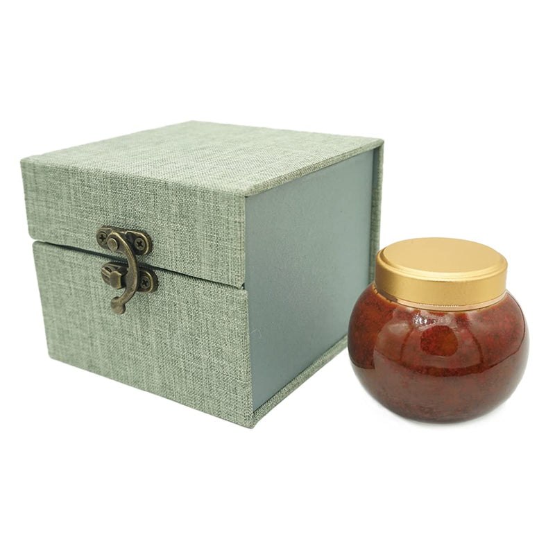 ZHIQIYI Small Urn Mini Urn, Human or Pet Keepsake Urns, Handmade Ceramics Ashes Box, Alloy Threaded Sealing Cover, Display Burial at Home or Office (Red) Red - PawsPlanet Australia