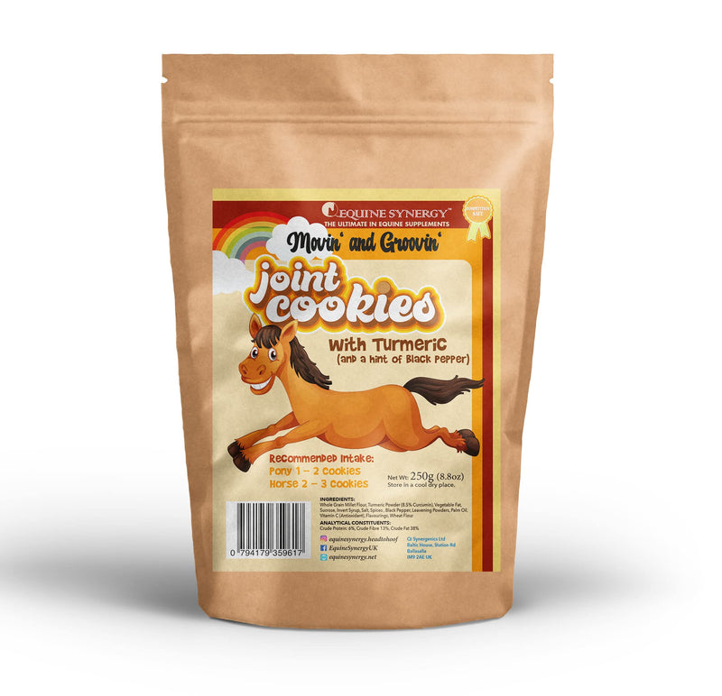 Equine Synergy 'Movin' and Groovin' JOINT COOKIES with TURMERIC to Help Improve Mobility- - PawsPlanet Australia