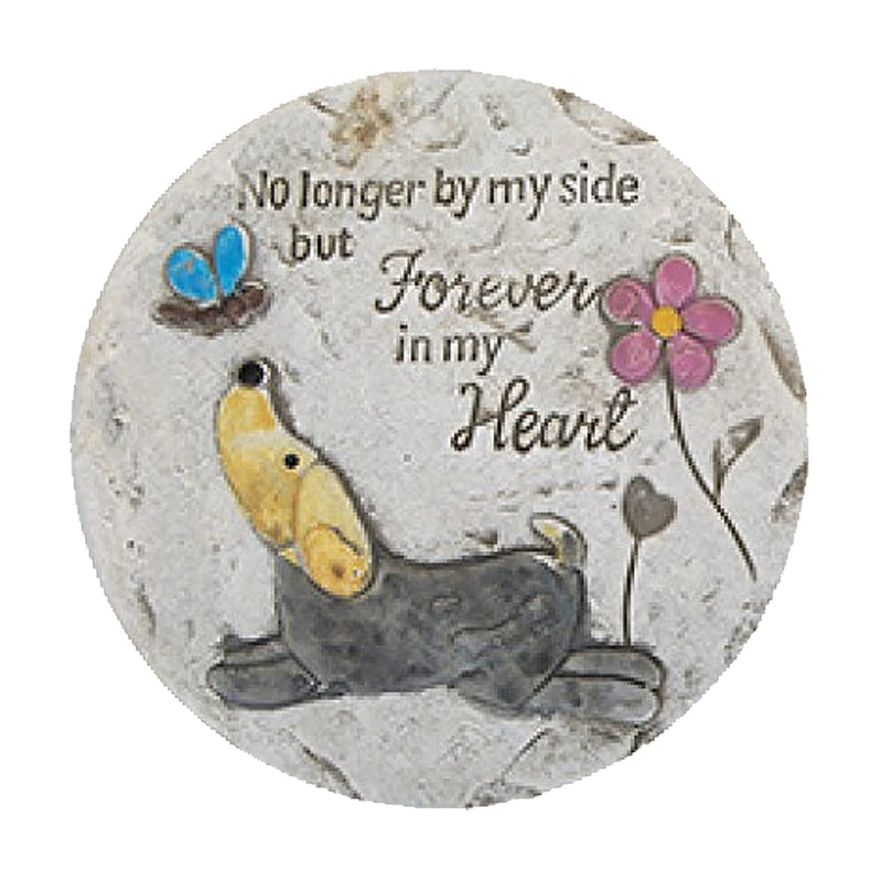 Pet Memorial/Garden Stone Plaque Ornament - Round - Dog - PawsPlanet Australia
