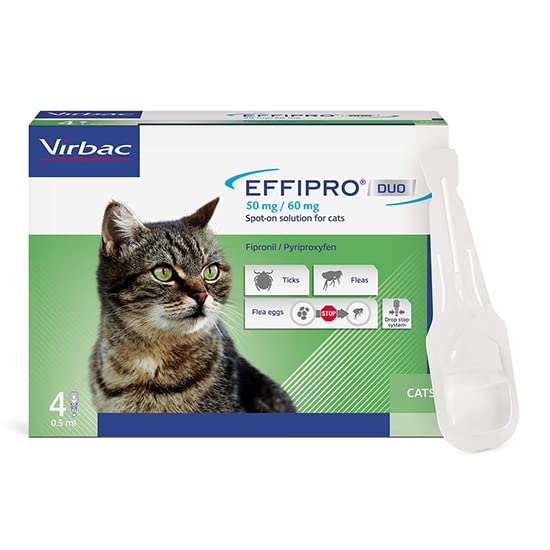 Effipro Spot On DUO Cat 4 pipettes - PawsPlanet Australia