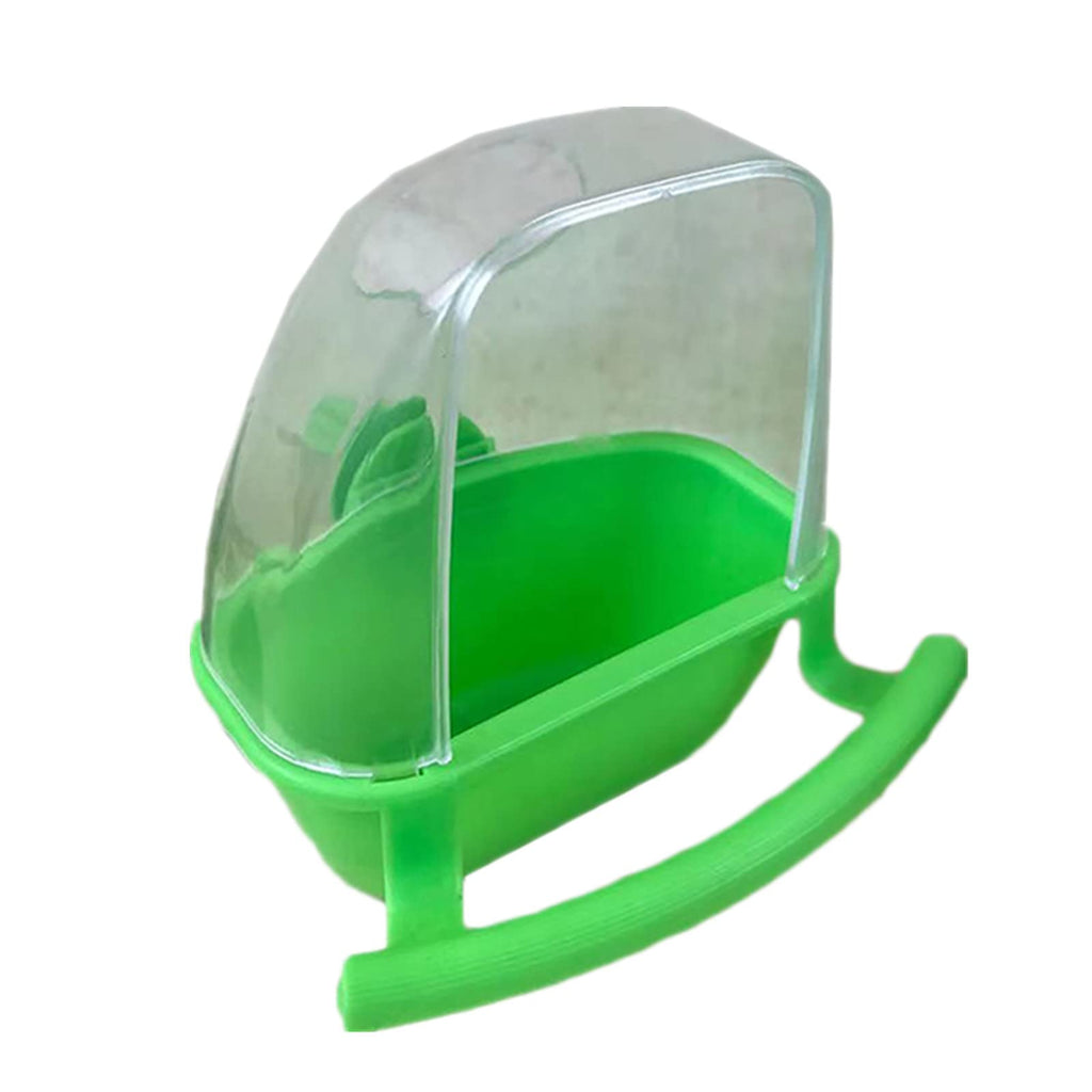 Bird Cage Feeder, Plastic Bird Cage Cups Parrot Water Food Hanging Bowl Food Holder Feeder for Budgerigar Canary Cockatiel Finch Parakeet (GREEN) GREEN - PawsPlanet Australia