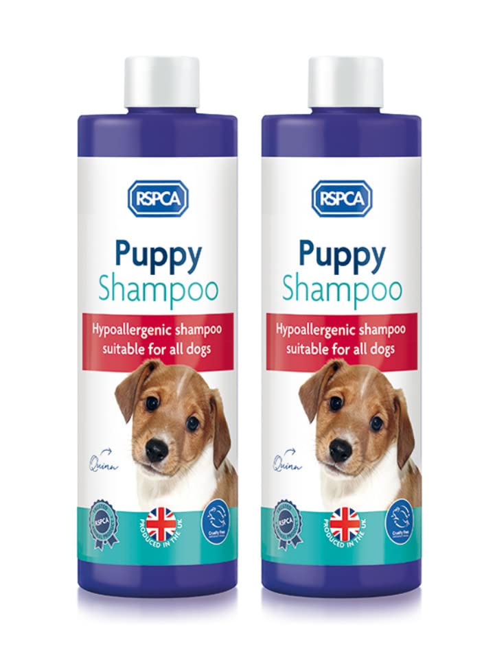 RSPCA 2 x 250ml Puppy Shampoo - Gentle hypoallergenic shampoo - Safe for all dogs and puppies over 8 weeks old. - PawsPlanet Australia