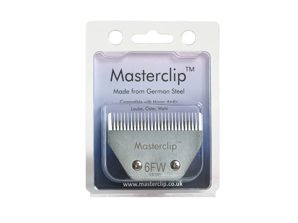 A5 Wide Horse Clipper Blades Available in a Superfine, fine, Medium and coarse Cut (6FW Medium / Long Cut Wide Body Blade 4.8mm) 6FW Medium - Long cut wide body blade 4.8mm - PawsPlanet Australia