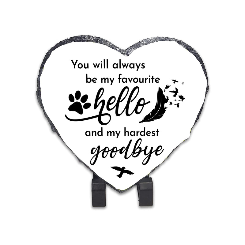Print Maniacs Perosnalised Rock Slate Grave Marker Memorial Plaque Pet Cat Dog Loving Memory Still Loved Still Missed (15cm x15cm, Not Personalised) 15cm x15cm - PawsPlanet Australia