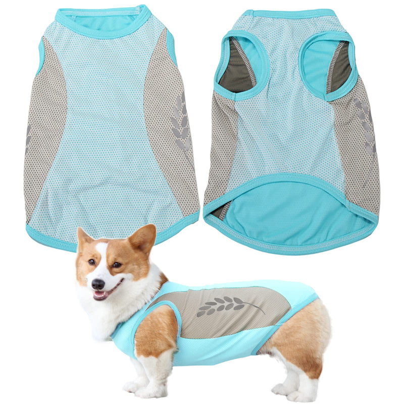 Runmeihe Dog Cooling Vest, Safe Dog Coat with Reflective Strip, Breathable Mesh Dog Clothes for Summer, Light Weight Cooling Dog Jacket (M) M - PawsPlanet Australia