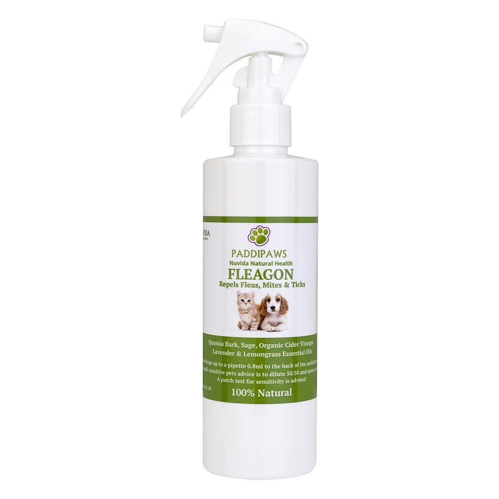 100% Natural Flea Spray - Flea Away Prevention Treatment for Dogs and Cats - Safe Natural Flea Remedy - Control of Fleas, Mites, Mosquitoes - Aids Tick Control - Mange - Paraben and SLS free (250ml) - PawsPlanet Australia