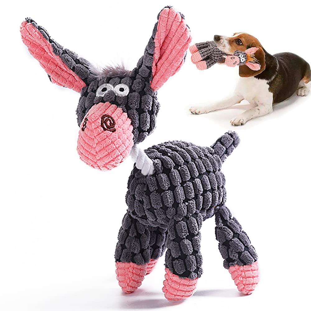 Donkey Soft Dog Toys for Small Medium Dogs Squeaky Dog Toys Plush Puppy Toy - PawsPlanet Australia