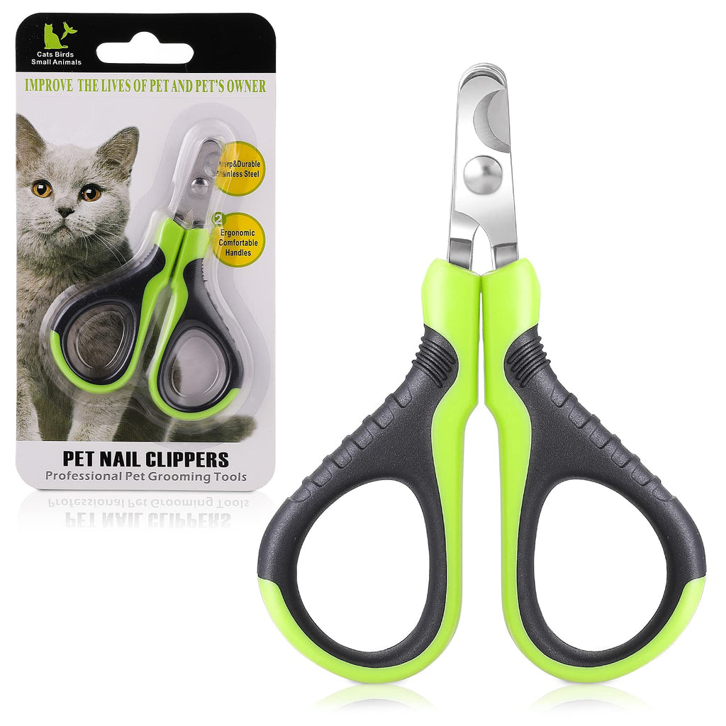 Molain Pet Nail Clippers, Dog Nail Clippers, Dog Nail File, Professional Pet Trimmer with Protective Guard and Safety Lock, Dog Claw Clippers for Dogs and Cats, Pet Paw Groomin(Green+Black) Green+Black - PawsPlanet Australia