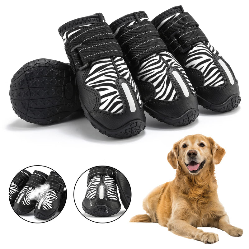 PAWOLOGY Dogs Boots Waterproof, Paw Protectors for Rain Snow Hot Pavement, Outdoor Hiking Dog Shoes, with Reflective Straps, Anti-Slip Soles, Adjustable, Durable, for Small Medium Large Dogs, 4PCS - PawsPlanet Australia