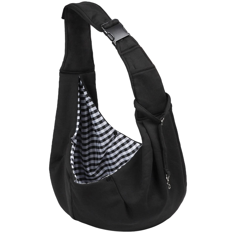 Sarsumir Dog Carrier Bag Dog Sling, Hand Free Pet Carrier for Small Medium Cat Dog, Puppy Carrier with Adjustable Shoulder Strap Puppy Sling for Travel Walking Shopping, Black - PawsPlanet Australia