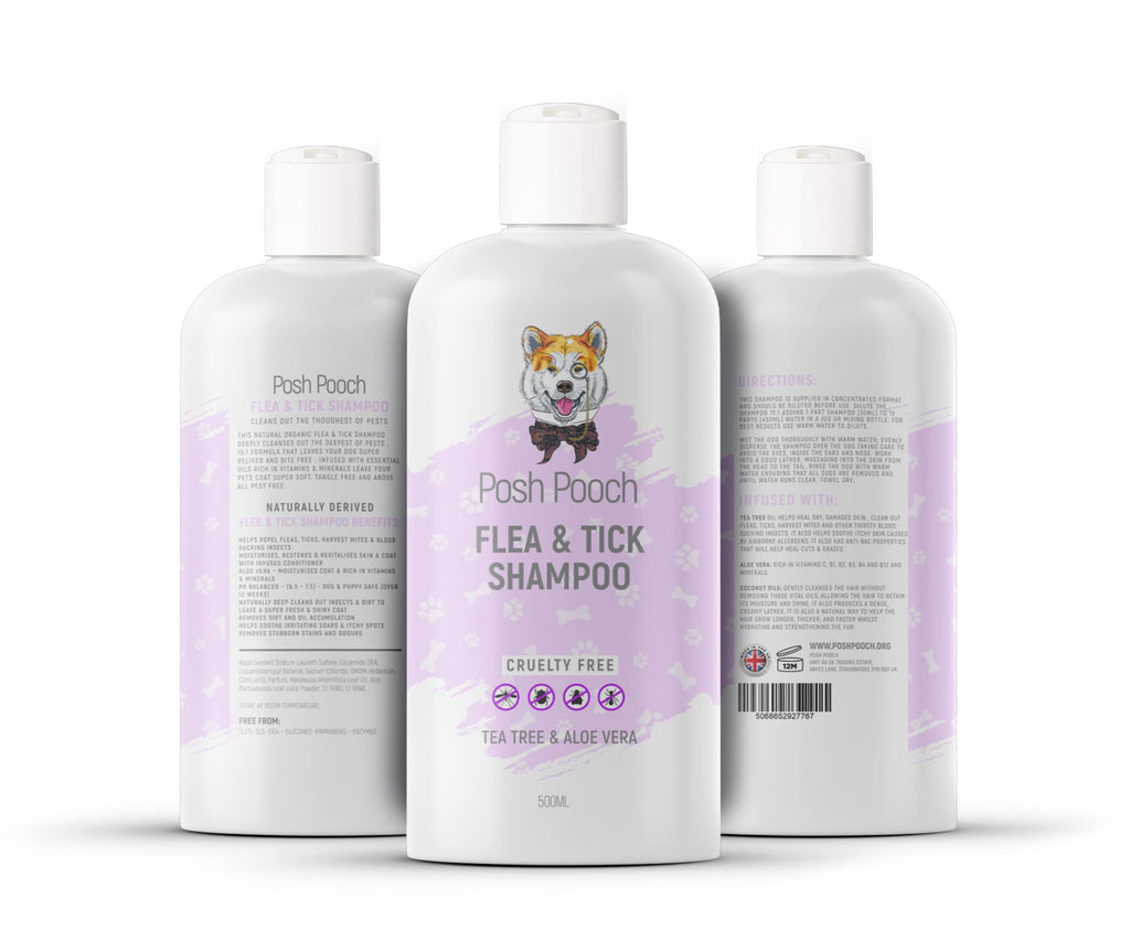 Flea Shampoo For Dogs & Puppies | Anti Itch, Tick & Flea Wash | Relieves & Soothes | Natural Fast Acting Shampoo For Dogs | Cleans &. Repels The Toughest Of Fleas | Anti Itch, Soothing Shampoo - PawsPlanet Australia