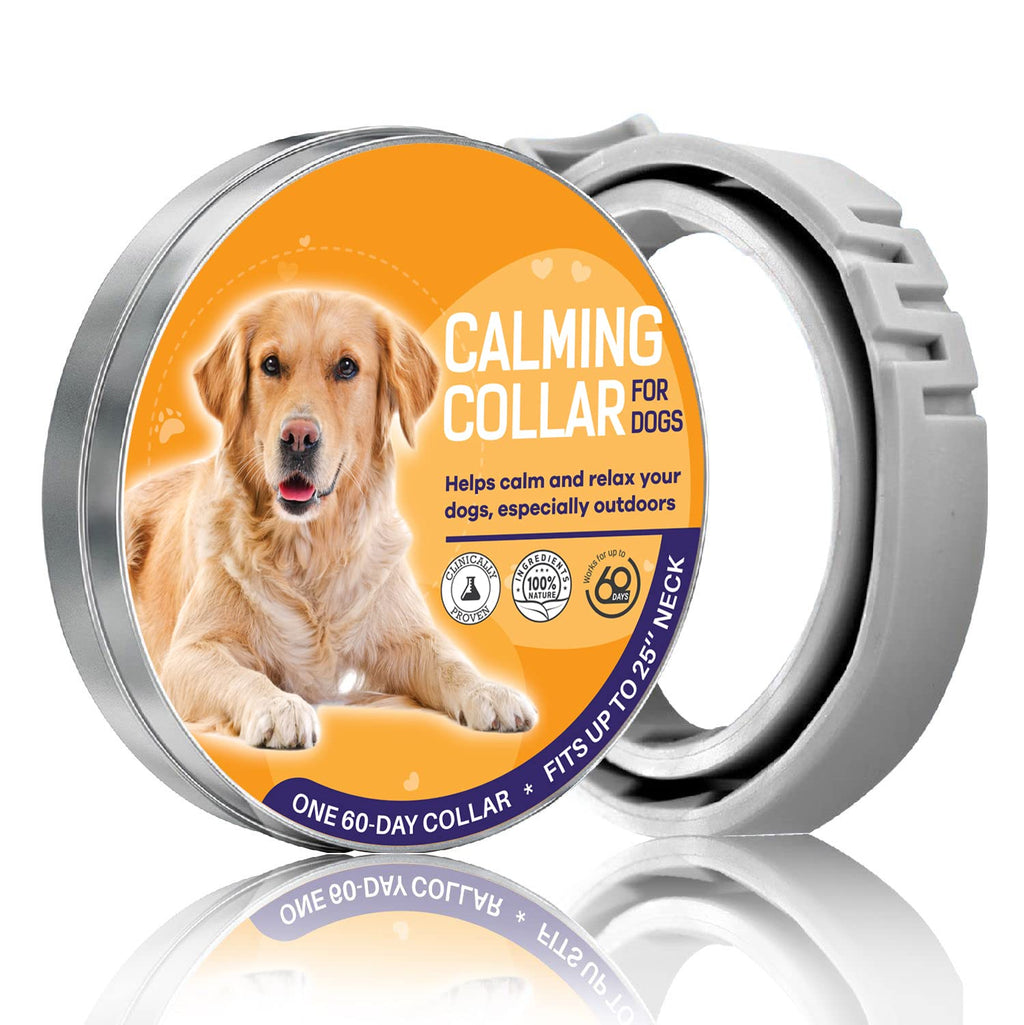 Dog Calming Collar 25 Inches - Adjustable Calming Collar for dogs Anti-anxiety Relief - Waterproof Calming Collar - 100% Natural and Safe Dog Calming Pheromone - PawsPlanet Australia