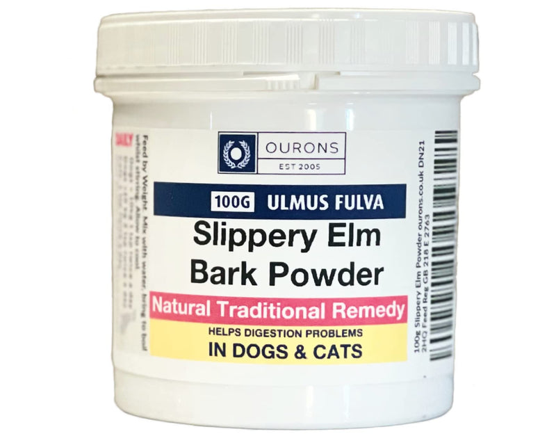 Ourons 100g Slippery Elm Bark Powder for Dogs & Cats - PawsPlanet Australia