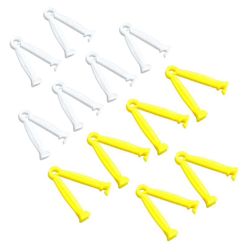 JJWNMLL 12 Pcs Umbilical Cord Clip Disposable Plastic Pig Umbilical Navel Cord Clamp for Pet Animals Piglet Lamb Goat Puppy Kitten Farm Ranch Whelping Kit - PawsPlanet Australia