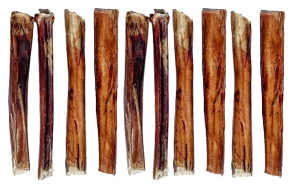 Premium Quality Extra Thick Bulls Pizzles Bully Dental Sticks Dog Treat Chews Treat Dog Food (Pack of 10) 10 Count (Pack of 1) - PawsPlanet Australia
