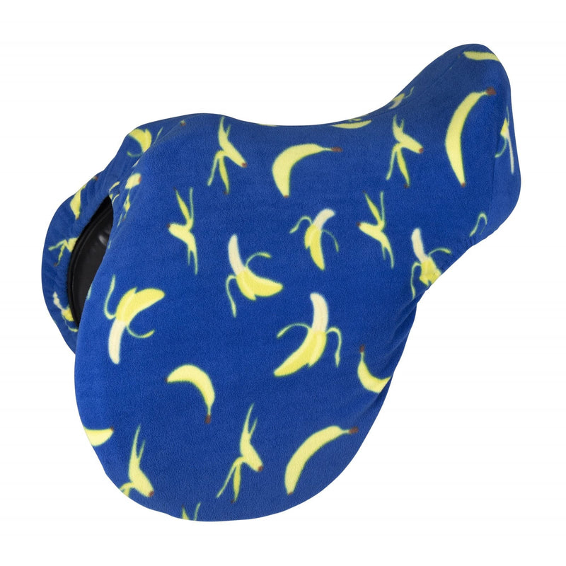 Shires Printed Fleece Saddle Cover - Banana 14-16.5" - PawsPlanet Australia