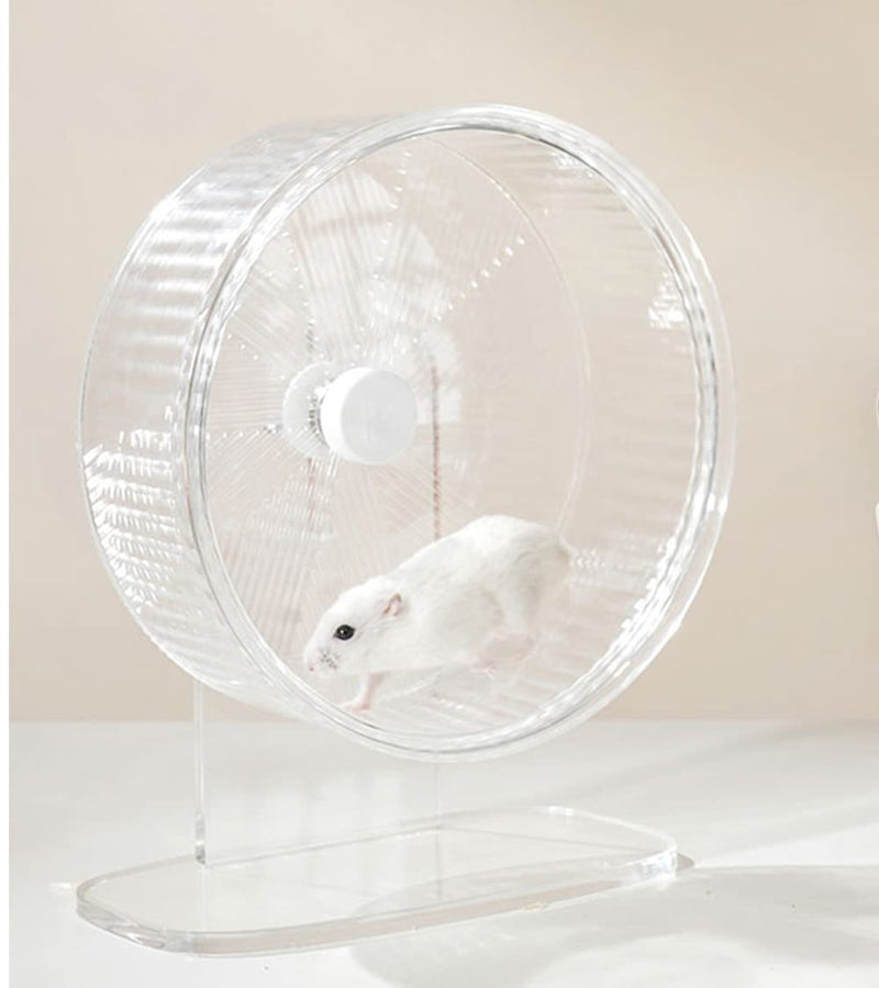 Super Silent Hamster Wheel Hamster Accessories Hamster Running Toys Small Animals Exercise Wheels (Transparent) - PawsPlanet Australia