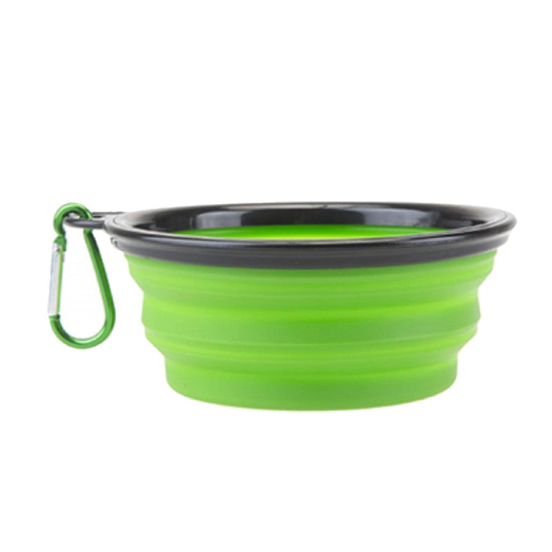 PMS Crufts Pet Collapsible Travel Bowl with Carabiner Hook - 1L - PawsPlanet Australia