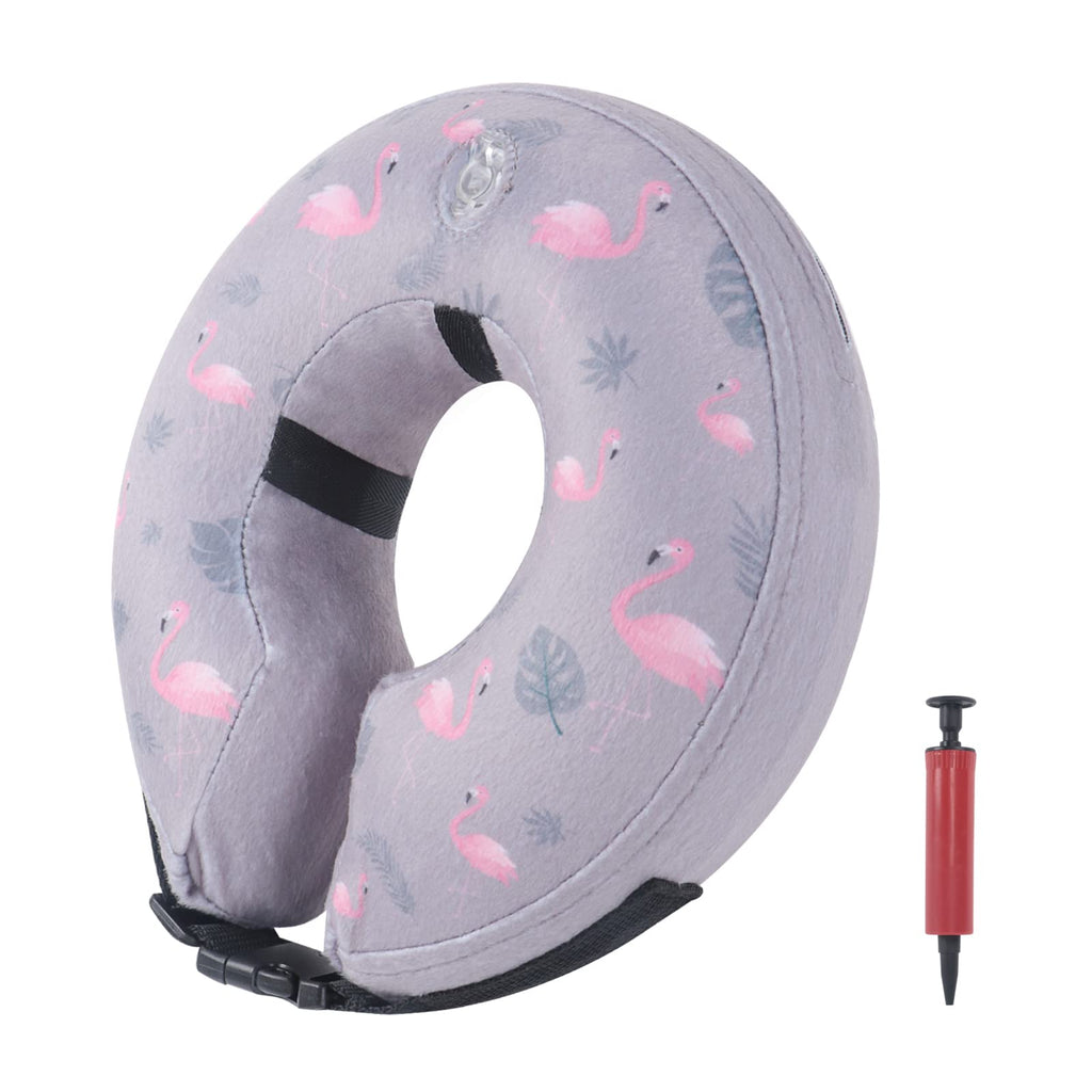 IEUUMLER Inflatable Dog Collar – Comfortable Adjustable Doughnut Protective Neck Cone for Dogs and Cats Recovery from Surgery or Wound FC008 (L (Neck:30.5-45.7 CM)) L (Neck:30.5-45.7 CM)) - PawsPlanet Australia