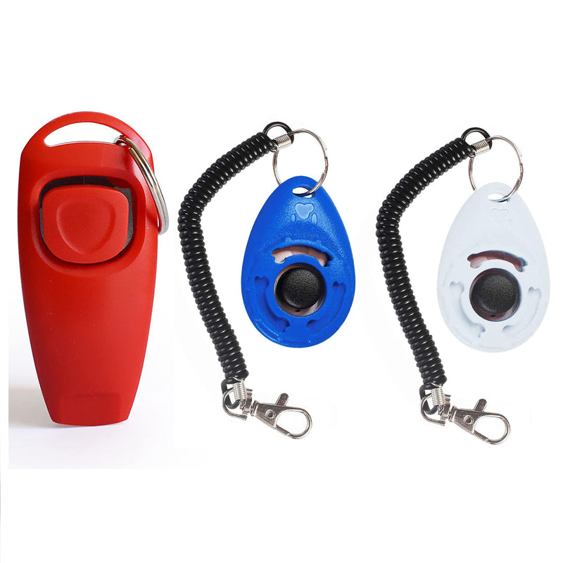 IRYNA Dog Clicker 3 Pcs Dog Training Clickers with Wrist Strap, Clickers for Dog Training, Puppy Clicker Training Kit, Dog Training Clickers, Pet Clicker Pet Trainer - PawsPlanet Australia