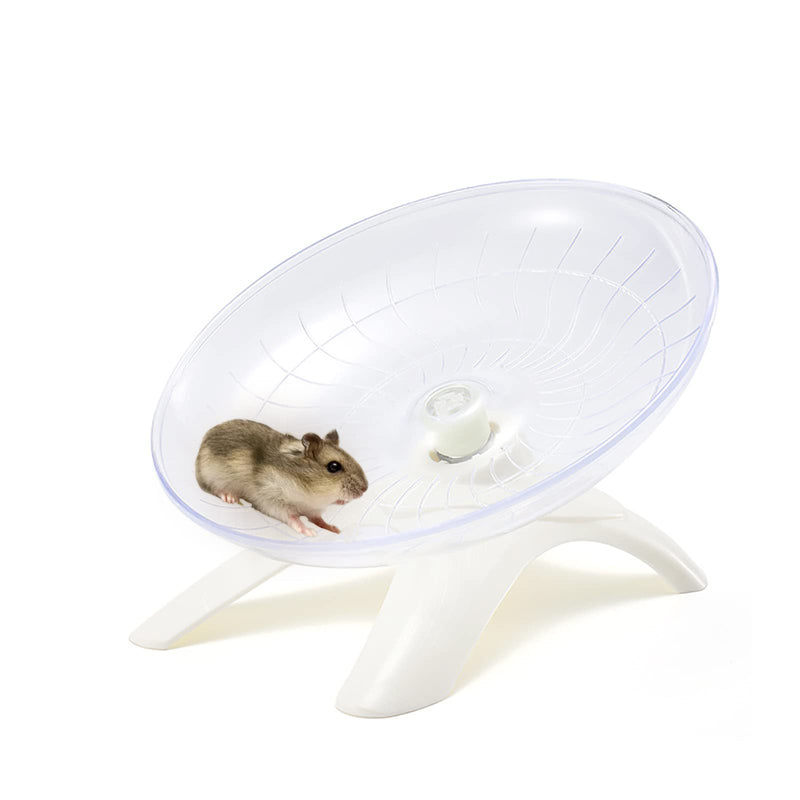 Flying Saucer Hamster Wheel with Silent Spinner,Hamster Running Wheel for Hamster Syrian,Small Guinea Pig,Small Chinchilla,Pet Mice - PawsPlanet Australia