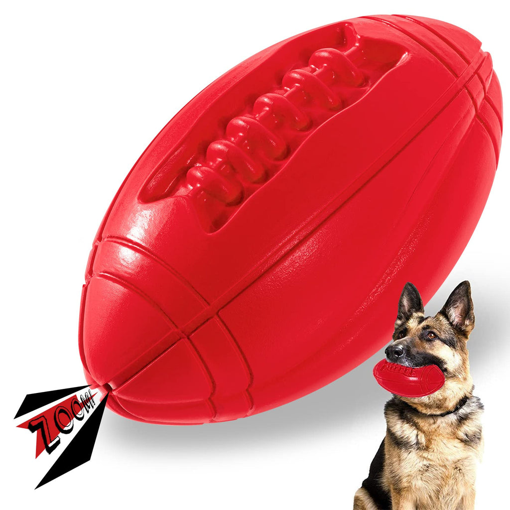Apasiri Dog Toy Dog Chew Toy Durable Tough Ball Squeaky Dog Toys Almost Indestructible for Large Dogs Training Rubber Teething Toys Dog Great Gift for Dogs Medium & Large Red - PawsPlanet Australia