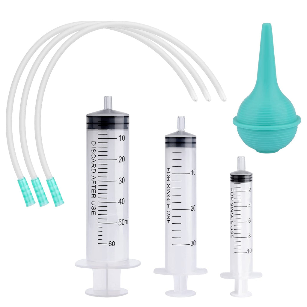 KINBOM 7pcs Pet Nursing Supplies, Animal Kid Tube Feeding Kit Syringe Feeder Feeding Tube Supplies for Lamb Goat Puppies Small Animals Feeding & Water Measuring - PawsPlanet Australia