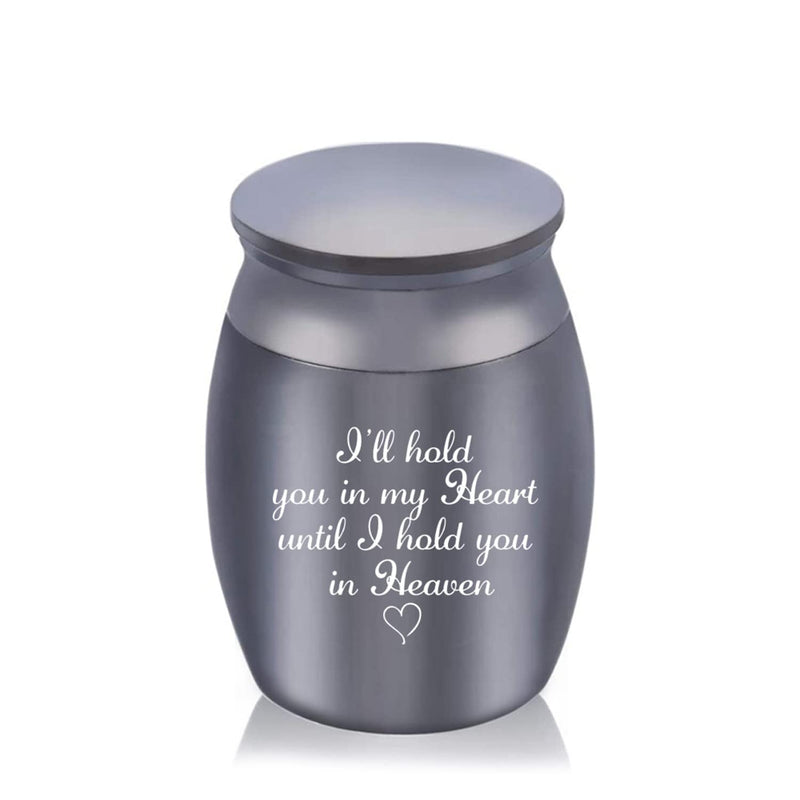 Small Urns Mini Cremation Human Ashes Holder Stainless Steel Memorial Keepsake Ash Funeral Urn for Pet Small Ashes Urns for dog pet Black - PawsPlanet Australia