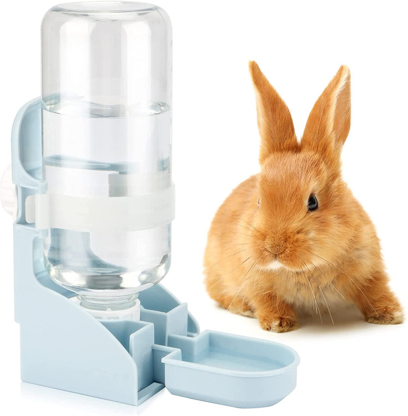 HYKYUN Rabbit Water Bottle No Drip - 500ml Hanging Water Fountain Automatic Dispenser Pet Cage Water Feeder for Bunny Chinchilla Guinea Pig Hedgehog Ferret - PawsPlanet Australia