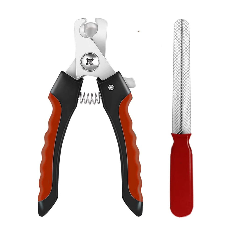 1ABOVE Pets Grooming Tool - Claw Trimmers With Safety Guard for Puppies, Kittens, Rabbits, Guinea Pigs, Birds, and Small Animals Pet Nail Clipper for Home and Professional Use (RED) RED - PawsPlanet Australia