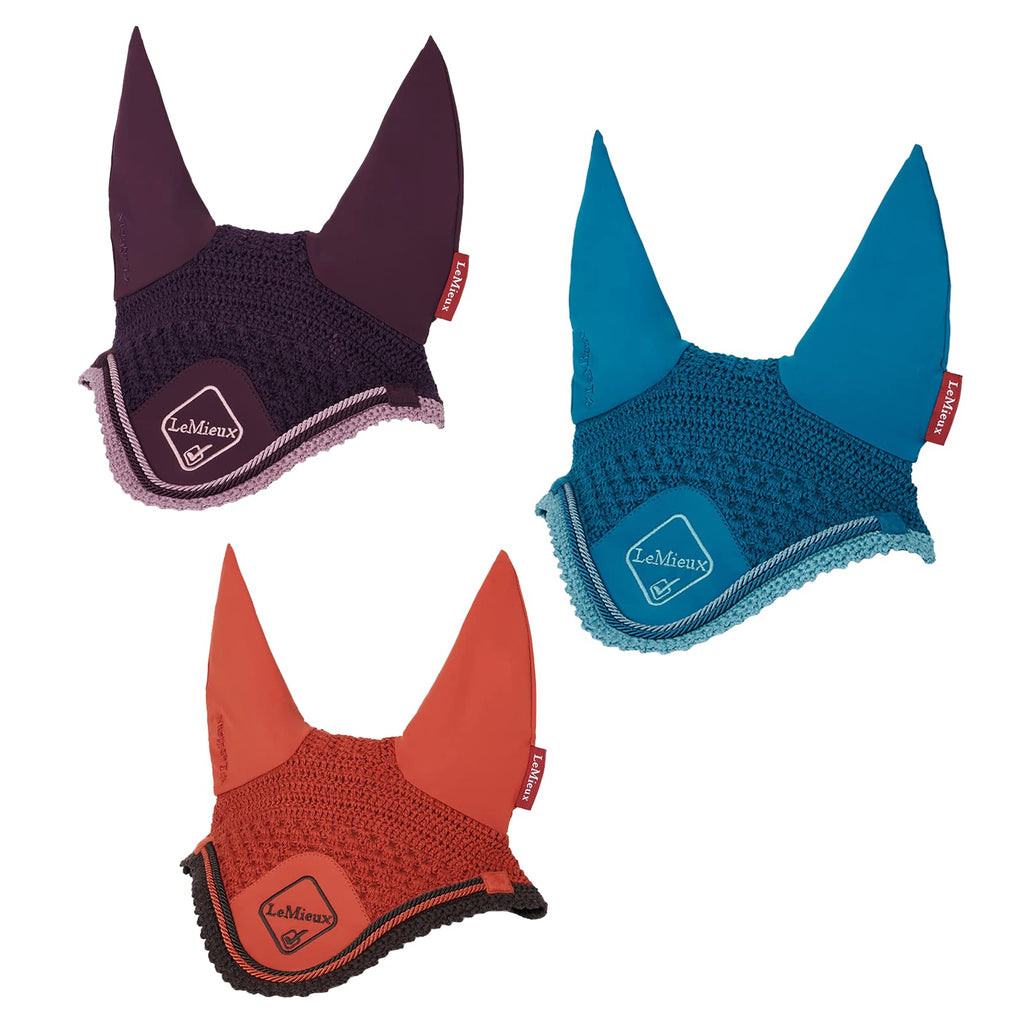 LeMieux Classic Lycra Fly Hood - Fig Medium - PawsPlanet Australia